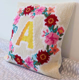 Monogram Wreath CROSS Stitch Tapestry Kit, Trimits GCS60
