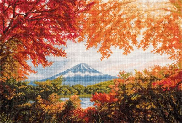 Mount Fuji Cross Stitch Kit, Panna PS-7240