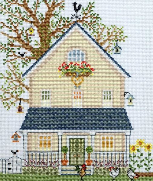 New England Homes Cross Stitch Kit, SUMMER, Bothy Threads