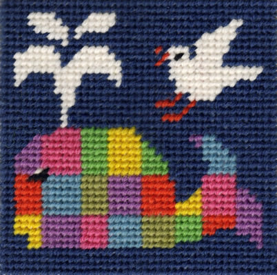 Tapestry Kit Needlepoint Kit, Whale Mini Starter Tapestry (OO)