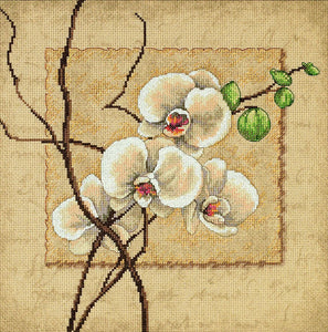 Oriental Orchids Cross Stitch Kit, Dimensions D35176