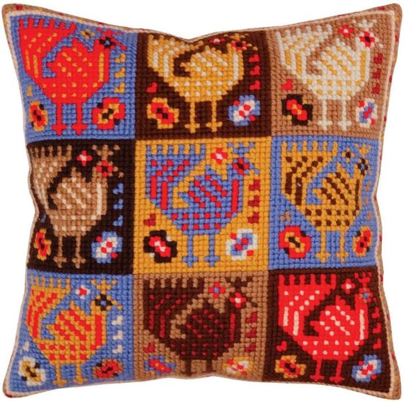Ornamental Birds CROSS Stitch Tapestry Kit, Collection D'Art CD5367