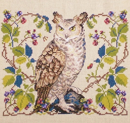 The Owl Cross Stitch Kit, Merejka K-148