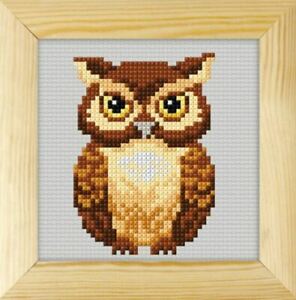 Owl Cross Stitch Kit, with Frame, Orchidea ORC7726