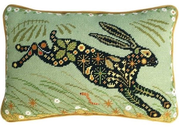 Painted Hare Tapestry Kit Needlepoint, One Off Needlework