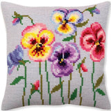 Pansies CROSS Stitch Tapestry Kit, Collection D'Art CD5383