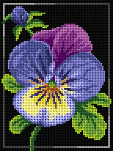 Pansy Tapestry Needlepoint Kit, Orchidea ORC.M3009