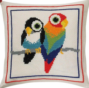 Parrots Cross Stitch Kit, Permin 83-3878