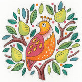 Two Turtle Doves Cross Stitch Kit, Heritage Crafts -Karen Carter