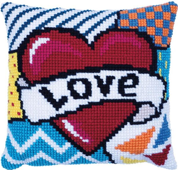 Patchwork Love CROSS Stitch Tapestry Kit, Needleart World LH9-004