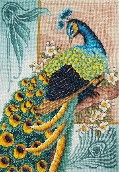 Peacock Beauty Cross Stitch Kit, Panna PT-1680