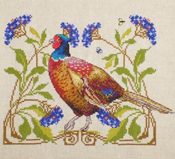 Pheasant Cross Stitch Kit, Merejka K-149