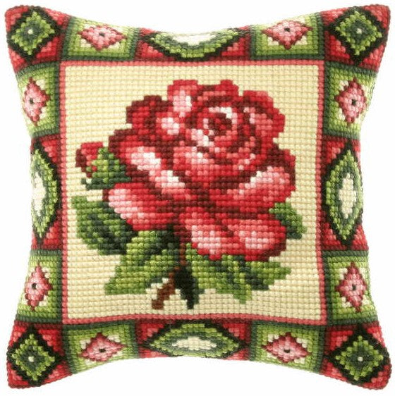 Pink Rose CROSS Stitch Tapestry Kit, Orchidea ORC9173