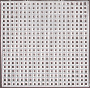 Plastic Canvas Square, 7 count Plastic Canvas, 3" SQUARE - set of 6