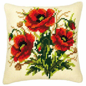 Poppies CROSS Stitch Tapestry Kit, Vervaco PN-0008523