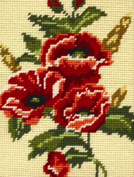 Poppies Tapestry Kit, Needlepoint Starter, Anchor MR931