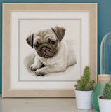 Pug Dog Counted Cross Stitch Kit, Vervaco pn-0169650