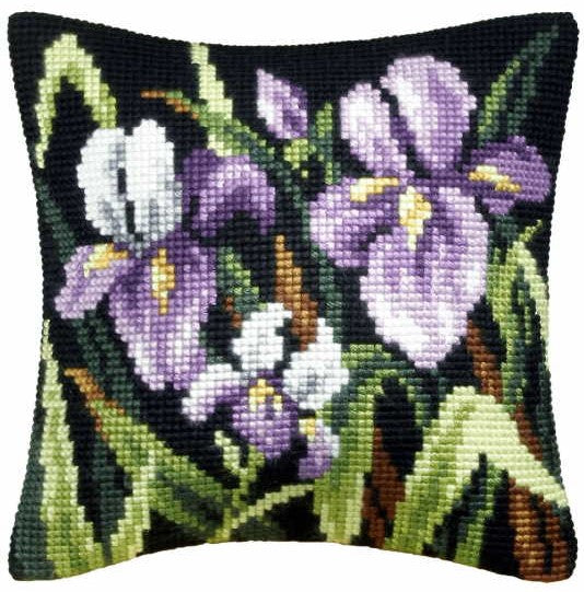 Purple Irises CROSS Stitch Tapestry Kit, Orchidea ORC9076