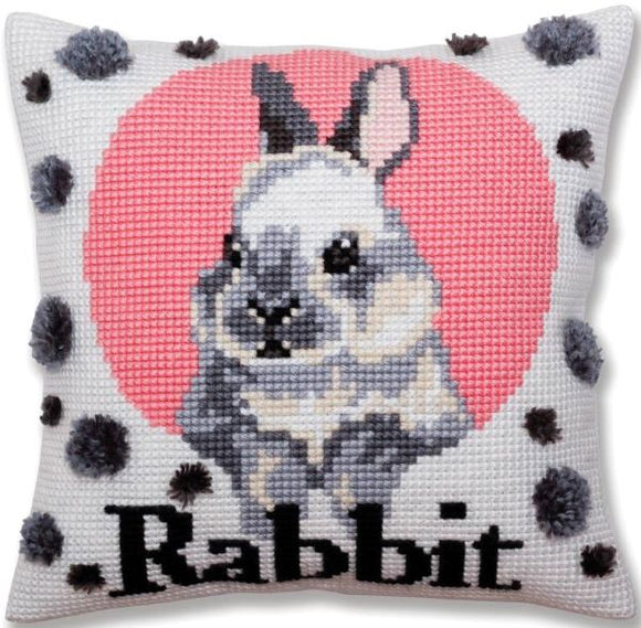 Rabbit CROSS Stitch Tapestry Kit, Collection D'Art CD5380
