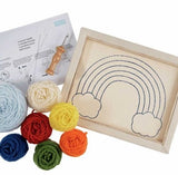 Rainbow Punch Needle Kit, Punch Needle Embroidery Kit, Trimits (with tool) GCK04