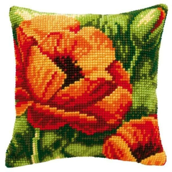 Red Poppies CROSS Stitch Tapestry Kit, Vervaco PN-0008619