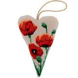 Red Poppy Heart Tapestry Kit, Cleopatra's Needle