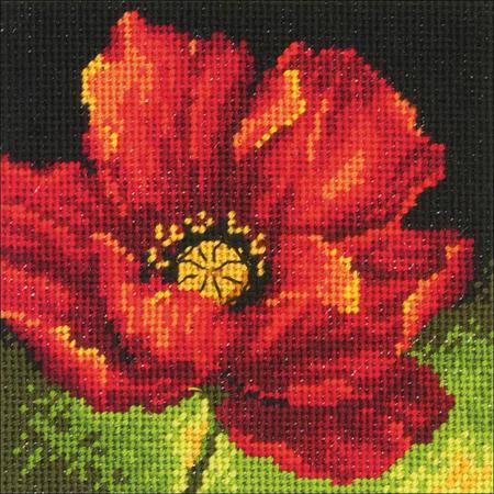 Red Poppy  Tapestry Needlepoint Kit, Dimensions D71-07246