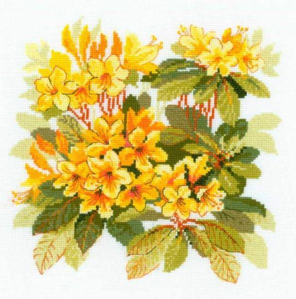Rhododendron Cross Stitch Kit, Riolis R1922