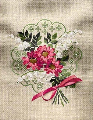 Cross Stitch Kit Bouquet of Love, Riolis Counted Cross Stitch Kit R1074