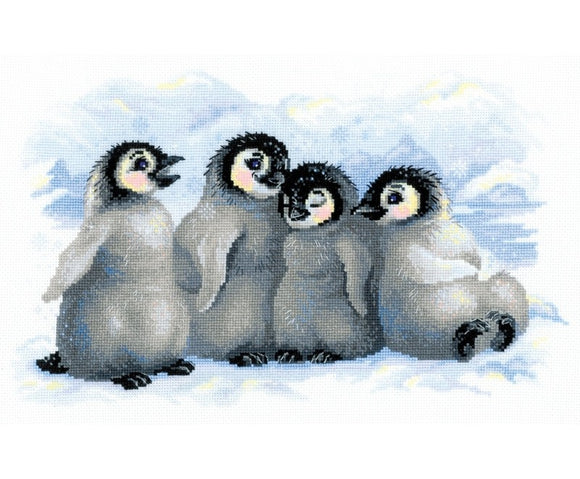 Funny Penguins Cross Stitch Kit Riolis R1323