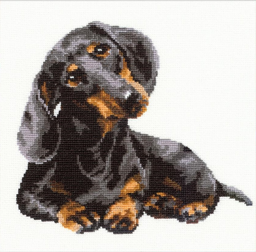 Hunter and Foxhound Horse popular and Dog Counted Cross Stitch Kit