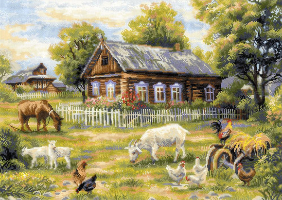 Afternoon in the Country Cross Stitch Kit, Riolis R1501