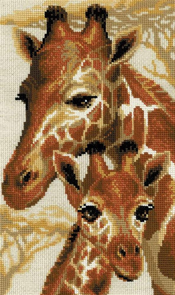 Cross Stitch Kit Giraffes, Counted Cross Stitch Kit R1697