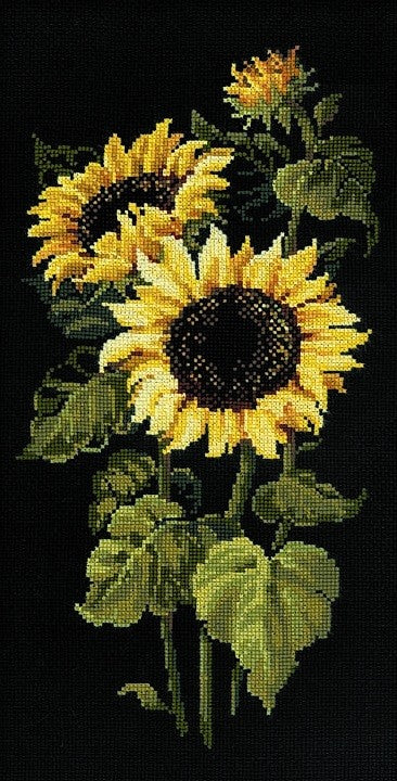 Sunflowers Cross Stitch Kit, Riolis R1056