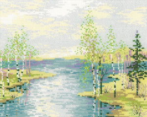 Cross Stitch Kit The Estuary, Counted Cross Stitch Kit Riolis R1605