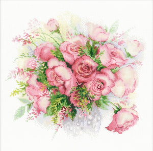 Watercolour Roses Cross Stitch Kit, Riolis R1335