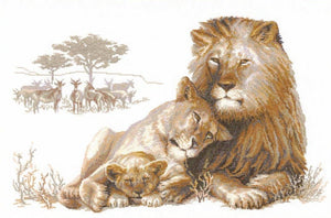 Lion Paradise, Counted Cross Stitch Riolis R100.013