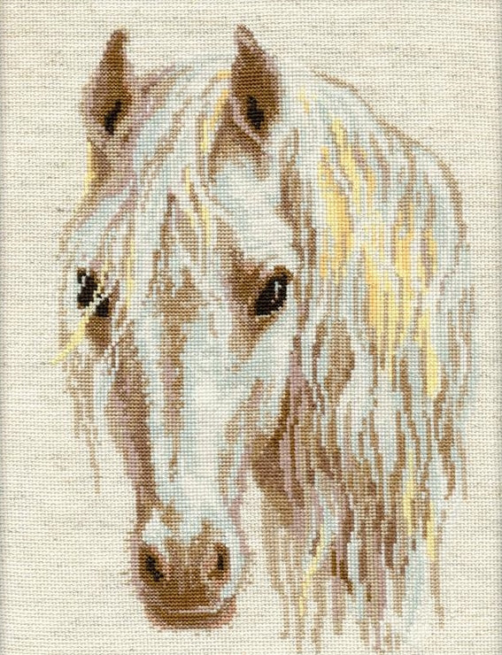Cross Stitch Kit Moon Horse, Counted Cross Stitch Kit Riolis R827