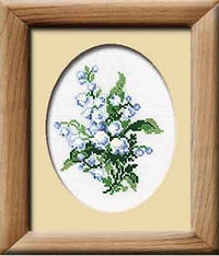 Cross Stitch Kit Lily of the Valley, Counted Cross Stitch Riolis R241