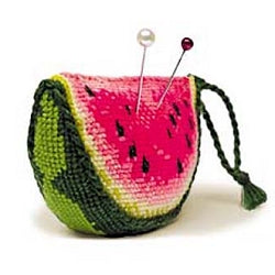 Watermelon Pin Cushion, Counted Cross Stitch Kit, Riolis R866