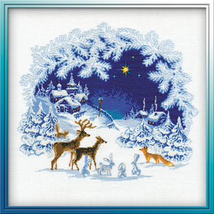 Woodland Christmas, Counted Cross Stitch Kit Riolis R793
