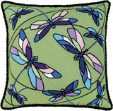 Needlepoint Dragonflies, OUTLINE PRINTED Needlepoint Kit Riolis R1655