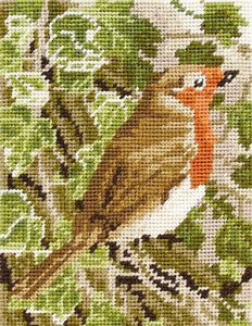 Robin Tapestry Kit, Needlepoint Starter, Anchor MR935