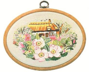 Embroidery Kit Rose Cottage, Design Perfection E181