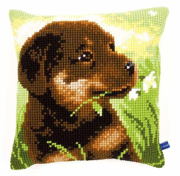 Rottweiler Puppy CROSS Stitch Tapestry Kit, Vervaco PN-0150689
