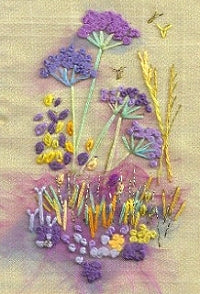 Agapanthus Embroidery Kit, Rowandean Embroidery