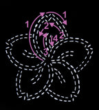 Sashiko Embroidery Template Stencil - Sakura/Cherry Blossom ERS.002