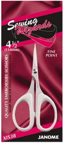 WIizyzfhy Stainless Steel Sewing Scissors – Sharp Multi-Purpose Craft Scissors, 4.33" Embroidery & Leather Cutter
