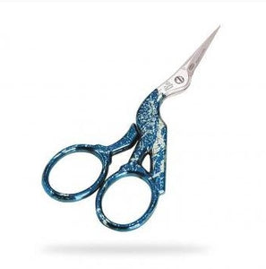 Embroidery Sewing Scissors, Premax Omnia Stork Scissors - Blue, 3.5"/9cm
