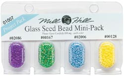 Seed Beads, Mill Hill Beads, Multi Bead Pack, 2.5mm 01007